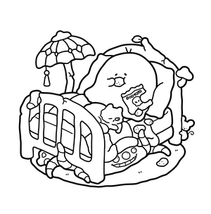 Spooky Comfy Coloring Book - 0
