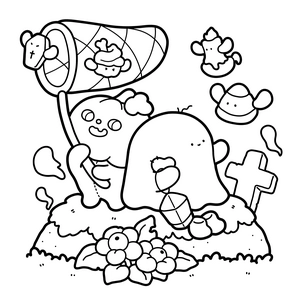 Spooky Comfy Coloring Book - 2