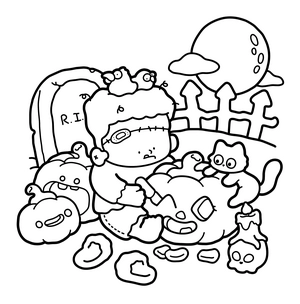 Spooky Comfy Coloring Book - 5
