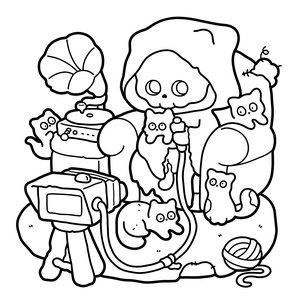 Spooky Comfy Coloring Book - 7