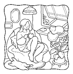 Comfort Days Coloring Book - 3